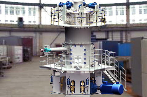 LUM系列超細(xì)立式磨粉機(jī)工作原理